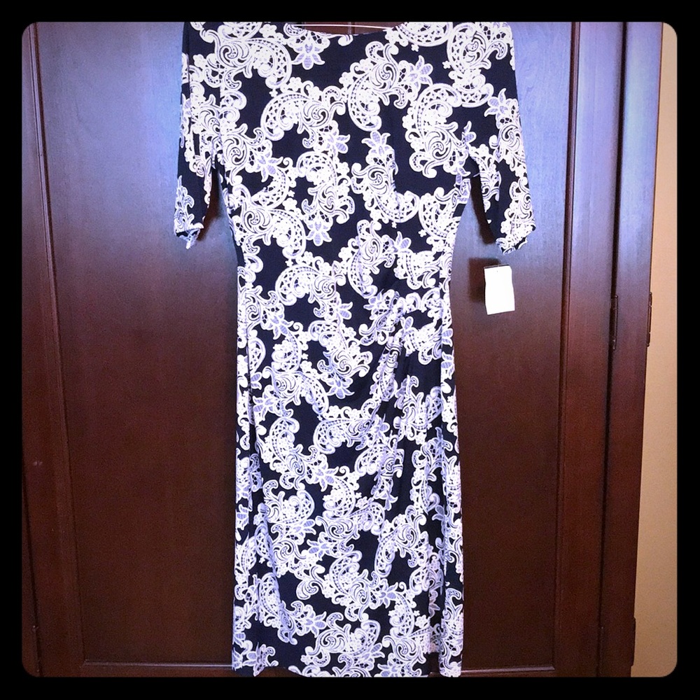 Navy and white summer dress!